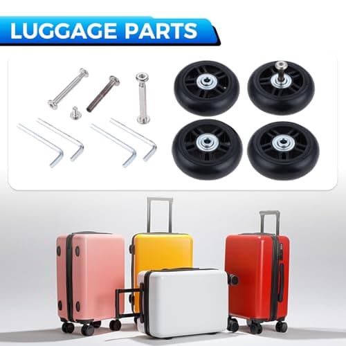 Mtsooning 2Pcs Suitcase Wheels Replacement,70x22mm Luggage Wheels — view 6
