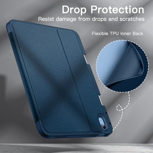JETech Folio Case for iPad (A16) 11th/10th Gen, Navy — view 6