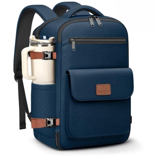 MATEIN Ryanair Cabin Bags 40x30x20, 24L Travel Backpack Cabin Size, Blue