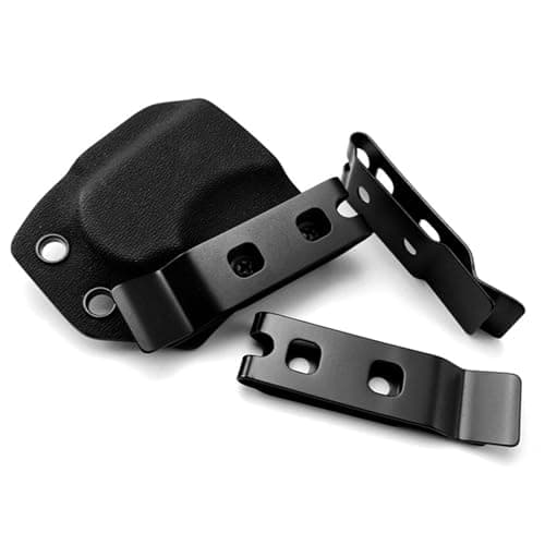 NYCEMAKEUP 2 Sets Sheath Waist Clip Scabbard Back Clip Sheath Back Waist Clip Stainless Steel Outdoor Knife Clip Waist Clip Back Clip — view 4