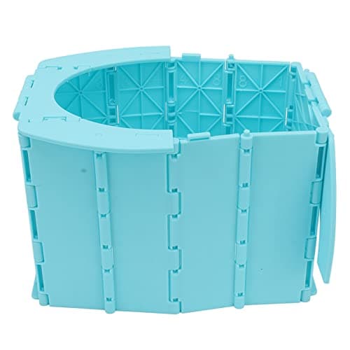 Jiawu Portable Kids Potty Training Toilet, Foldable Toddler Travel Potty for Camping Emergency, Easy Clean ABS Baby Toilet with Storage Bag, Compact Car for Road Trips Outdoor — view 5