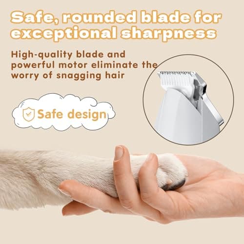 Pet & Trimmer, for Cats & Dog, USB Charging, LED Light, Paw Plant, Ears, Face, Butt, Partial Cut, Pet Trimmer, Small Size, Lightweight, Low Noise, Low Vibration, Cordless — view 3