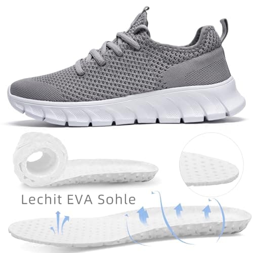Women Trainers Shoes Running Walking Tennis Ladies Grey Size UK 5.5 — view 4