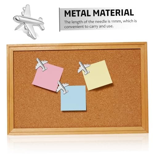 24 Piece Airplane Push Pins Metal for Cork Boards and Notes — view 3