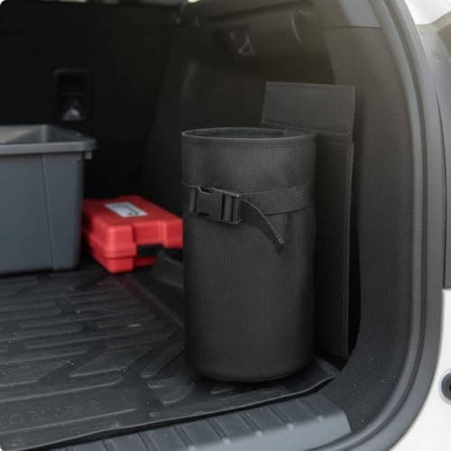 KiBcsLic Car Pouch Holder Mount Organizer Bag 600D Oxford Cloth Fast Release Buckle for Quick Storage with Hook and Loop Suitable for SUVs Road Travel — view 2
