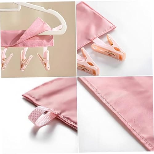 Muzrunq Travel Hangers, Portable Foldable Hangers with 6 Clips for Swimsuit Towel & Sock Space-Saving Drying Rack for Hotels, Camping. — view 6