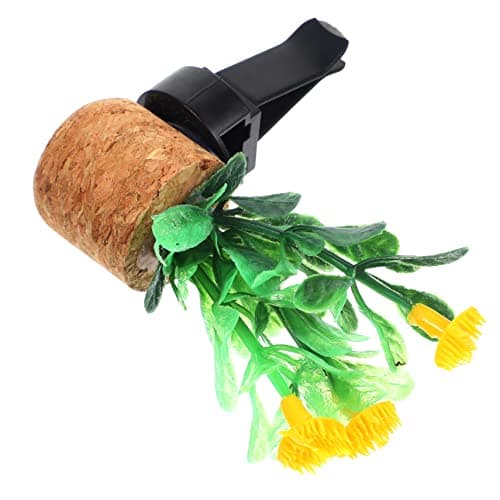 Car Air Freshener Clip Cork Plastic Plant Pot Vent Decor