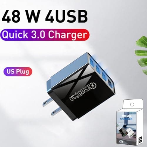 OLYGEE Magvolt Pro Phone Charger, Mag Volt Pro Phone Charger, 4-Port Wall Fast Charger with Intelligent Temperature Control, Multi-Protection System for All Phones (Black*2) — view 2
