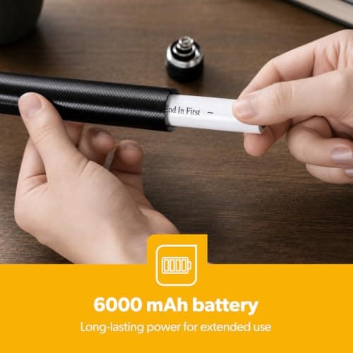 GEEPAS Rechargeable LED Torch | 7W Super Bright Lightweight 6000mAh Long Battery Life Flashlight | Hand Torch for Camping Emergency Outdoor Powercut Hiking Night Use — view 6