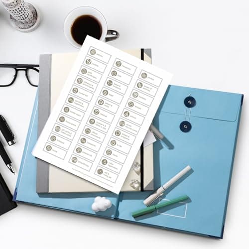 in Case I Die Binder, Important Document Organizer Folder with Stickers, Portable Emergency Planning File Binder for Home, Office, Work, School & Family Records — view 2