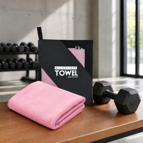 Kemay Premium Microfibre Towel - Quick Dry, Super Absorbent & Lightweight - Compact Travel Towel for Gym, Beach, Yoga, Swimming & Camping - Fast Drying Microfiber Bath & Hand Towels — view 3
