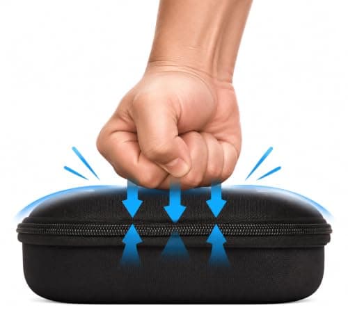 Folding Headphone Waterproof Hard Case Compatible With JBL LIVE 770NC/660NC/670NC or JBL Tune 510BT/520BT/570BT/720BT/710BT/670NC/770NC/760NC Headphones Travel Protective Cover Storage Bag (Case Only) — view 5