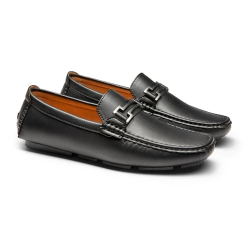 Bruno Marc Men's Loafers Slip-on Shoes,Size 7.5,Black,HUGH-01 — view 4