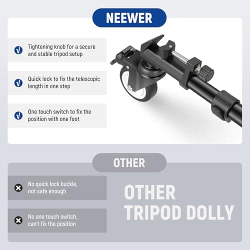 NEEWER Photography Tripod Dolly — view 3