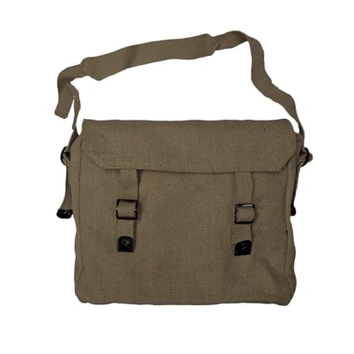 OUTBOUND Small Canvas Webbing Messenger Bag (Olive) — view 4
