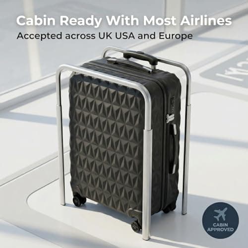 CMY Suitcase 20 Inch Cabin Hard Shell Lightweight ABS Carry-On Luggage — view 4