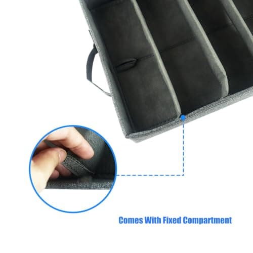 Folding cutlery tray with transparent panels, stackable design — view 6
