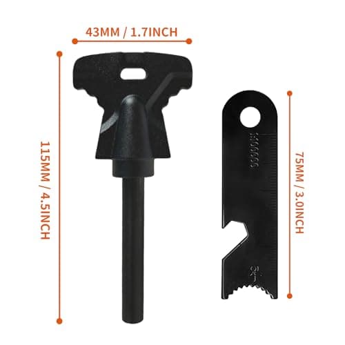 2PCS Flint and Steel Fire Starter Kit, Ferro Rod, Survival New Upgrades — view 2