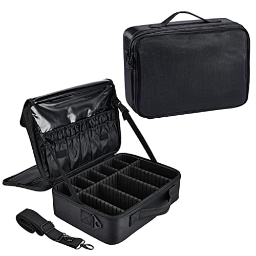 Large Oxford Fabric Professional Makeup Bag with Removable Back Strap