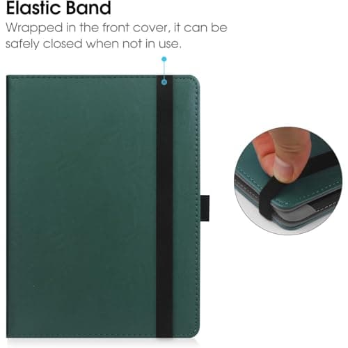HGWALP Universal Stand Case for 6/6.8/7 inch paperwhite,Premium PU Leather Stand Cover with Handstrap Compatible with All 6" 6.8" 7" Kindle Paperwhite/Colorsoft/Kobo/Pocketook/Sony eReaders-Mint — view 3