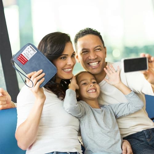 FINTIE Passport Holder Travel Wallet for Family — view 2