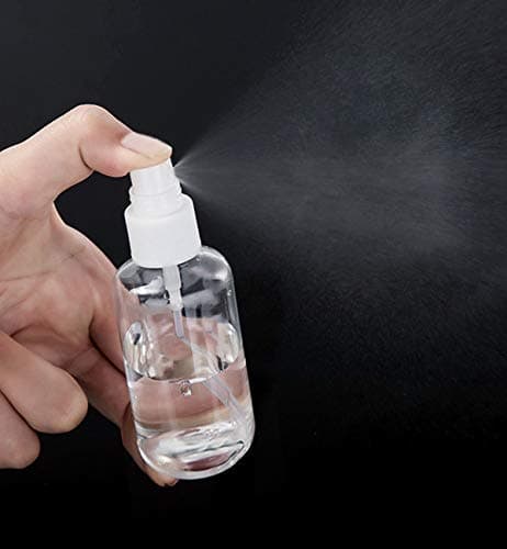 ILLUVA 50ml Small Spray Bottle Empty Clear Fine Mist Spray Bottles Plastic Travel Atomiser Bottle Set Refillable Liquid Containers for Make-up Cosmetic Hair — view 2