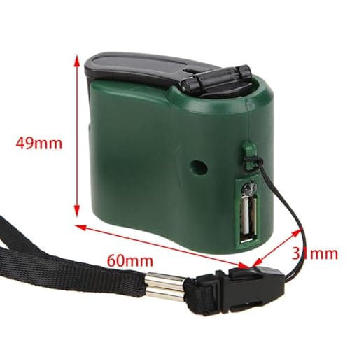 QLECXZI Emergency Portable Energy Generator With Hand Crank USB Charger For — view 3