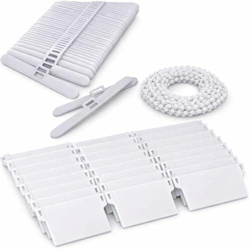 Vertical Blind 89mm Vertical Blind Bottom Weights Top Hangers and Bottom Chain Repair KIT (20)