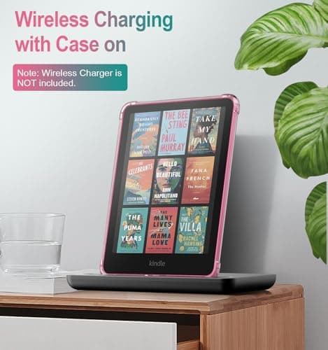 MoKo Case for 7" Kindle Paperwhite 12th Gen 2024 with Hand Strap, Magenta — view 6