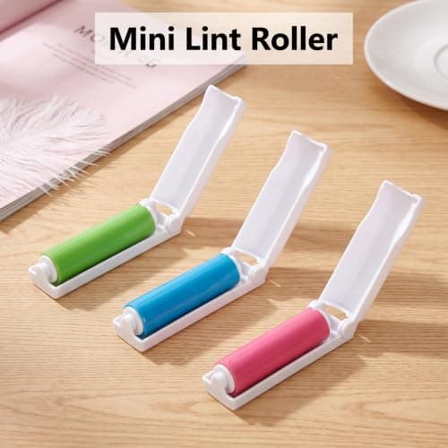 Kaaeiccr Lint Roller, 3 Pack Mini Reusable Pet Hair Remover For Clothes — view 4