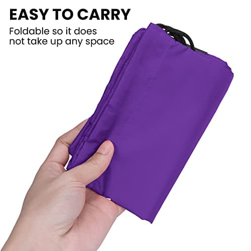 AKHTART Drawstring Bags, Unisex Swimming Bag, Large PE Bag, Sports Backpack, Waterproof Gym Sack - Suitable for School/Beach/Holidays/Travel/Swimming and Various Activities (Purple) — view 6