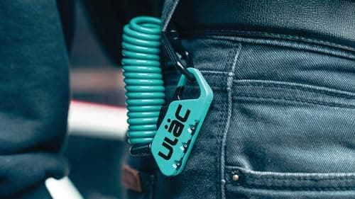 ULAC Piccadilly LTD Multipurpose Carabiner Cable Combo Lock for Helmet, Motorcycle, e-Scooter, Bicycle, Gym Locker, Baby Strollers, Suitcases, Luggage, Gate, Fence(Teal) — view 2