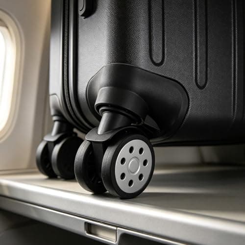 Milisten 2pcs Luggage Wheel Replacement with 360° Swivel Silent Casters, Sturdy Metal and Plastic Construction, Easy Installation for Travel Suitcase Mobility at Airport or Road Trips — view 6