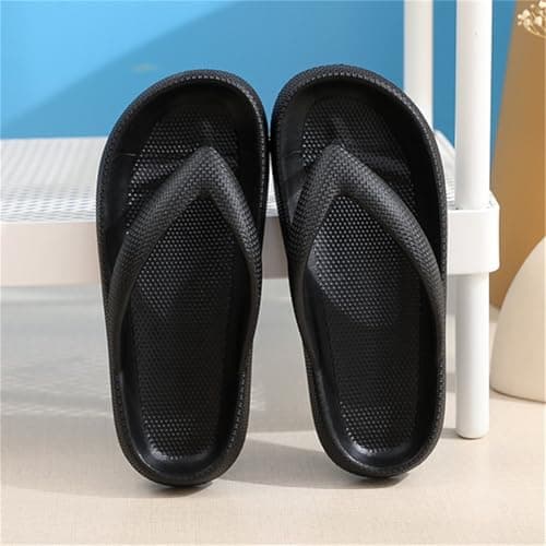 Eva Beach Flip Flops & Pool Slides for Women and Men (Black 8Uk) — view 3