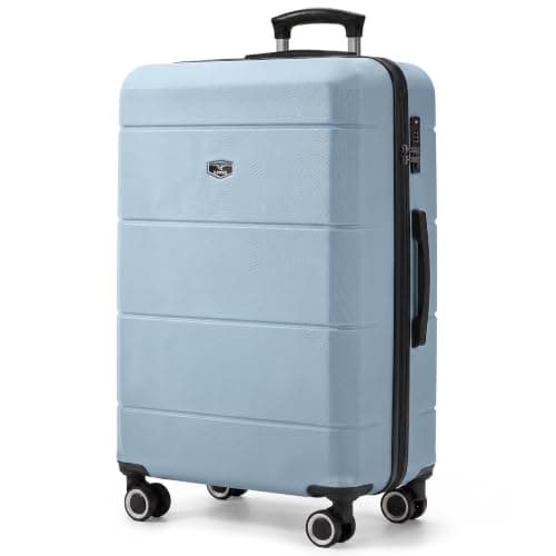 LUGG 28 Inch Jetset Suitcase Hard Shell Case 4 Wheel Travel bag Lightweight ABS Material with TSA Lock Approved for Travel with easyJet, British Airways, RyanAir, Virgin Atlantic, Emirates(75x49x29cm)