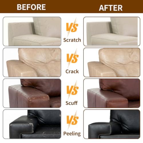 WEFINEST 6 Colors Faux Leather Repair Kit, Mixable Leather Repair Paste — view 5