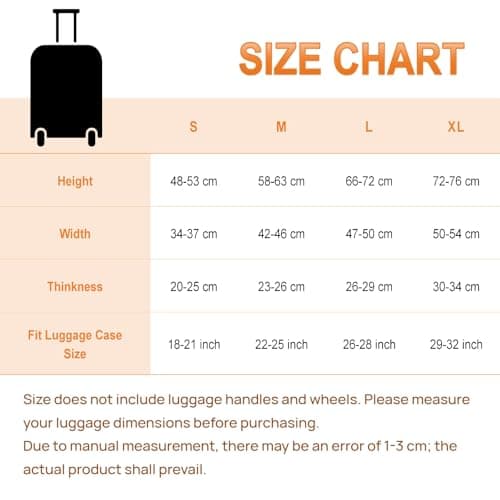 Oridaceae Elastic Suitcase Cover, Travel Luggage Cover Suitcase Protector Washable, Reusable and Dustproof, Polyester Trolley Case Covers with Zipper (Beach and ocean patterns, M (22-25 Inch)) — view 2
