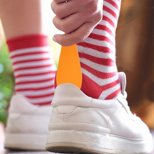 Hand Shaped Back Scratcher and Shoehorn 2pcs Plastic Orange — view 5