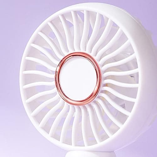 Rechargeable Handheld Cooling Fan USB Power Desktop Fan 3 Speed Adjustable for Home Travel Outdoor Camping USB and Bedroom — view 5