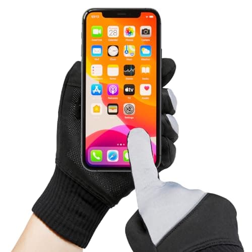 LEAKDRY Waterproof Merino Wool Touchscreen Gloves – 3-Layer Thermal Suitable for Winter Gloves with Nylon Outer, Windproof & Breathable for Outdoor Sports,Cycling,Hiking,Skiing Unisex (Grey, M) — view 3