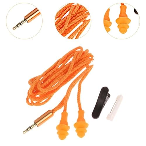 Teruyol Earplugs, 3.5 Mm Headphones, Work Headphones, Travel Headphones, Yellow 70cm — view 2