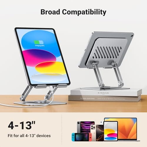 UGREEN iPad Stand Tablet Desk Holder Foldable Travel Portable Mount — view 5
