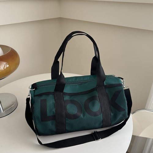 Gym Bag Smal, Small Holdall, Mini Gym Bag, Water Resistant Carry On Bag Sport Travel Training Journey, Overnight Travel Weekend Holdall Bags Fitness Handbag for Workout — view 4