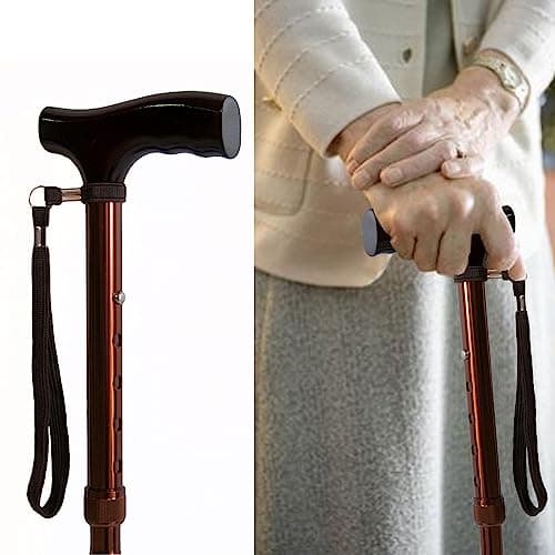 Aidi Walking Stick Wrist Strap, Black Loop for Accessories, Clip Holder (Black), M — view 4