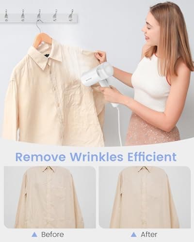 BEAUTURAL Foldable Handheld Garment Steamer — view 6