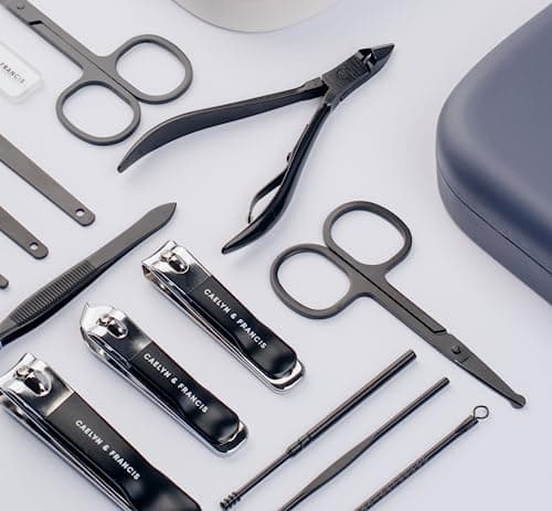 CAELYN & FRANCIS 18Pcs Manicure Set, Professional Stainless Steel Nail Care Tools, Portable Grooming Kit for Travel and Home, Ideal Nail Clippers, Gift for Men Women Friends and Parents (Royal Blue) — view 3
