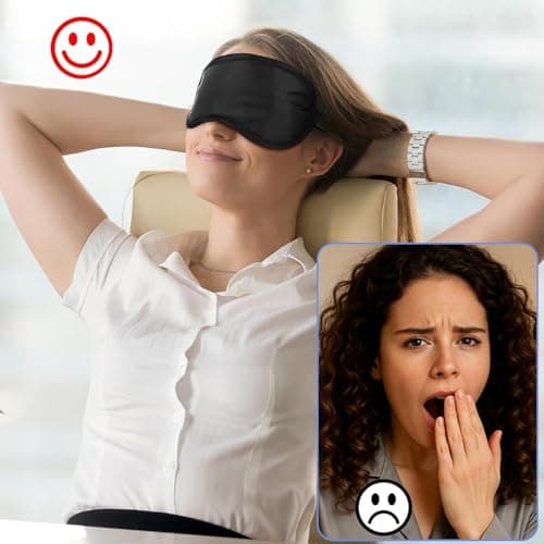20 Pack Black Sleep Eye Masks, Sleeping Blindfold, Light Blocking Blindfolds for Men & Women, Sleeping Blindfold, Ultra Soft Breathable Shade Covers for Travel, Plane, Lunch Break & Camping — view 4
