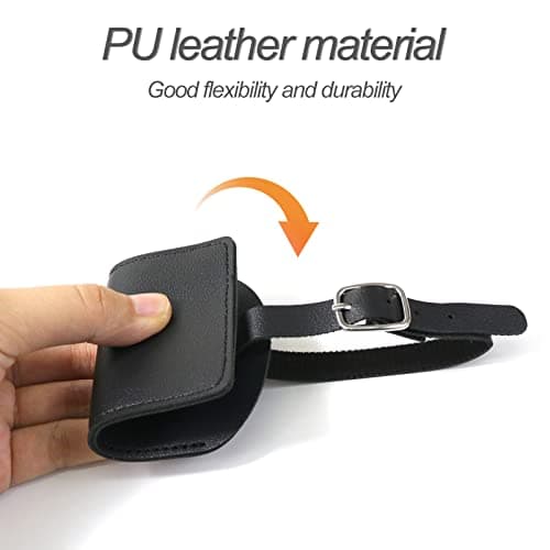 Redamancy Leather Baggage Labels, Pack of 2 Travel Bag Labels, Luggage Tags with Address Name Tag, Suitcase Tags for Preventing Loss of Bags and Suitcases(Black) — view 4