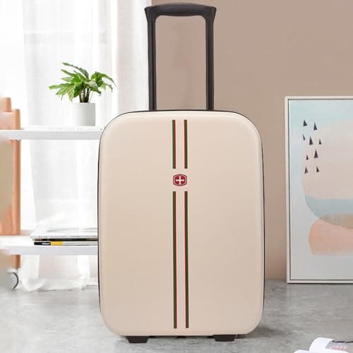 HDWH Cabin Suitcase, Carry On Suitcase Foldable, 45L, 52×23×36cm, 20in, Cabin Bag, with Smooth and Silent Wheels, Thickened feet, 3-Section Telescopic Handle, Lock Hole, Side Pockets-Gray||20in — view 4