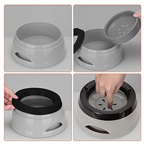 Pet Floating Dog Water Bowl,Non Spill Portable Travel Dog Bowl,750ML — view 5